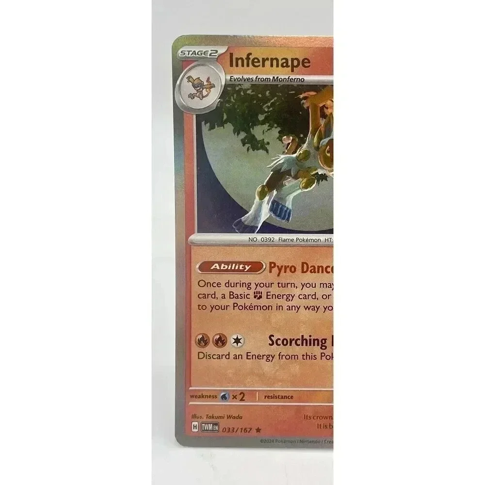 Infernape 033/167 Twilight Masquerade Rare Pokemon‎ TCG Holo Mint Unplayed
